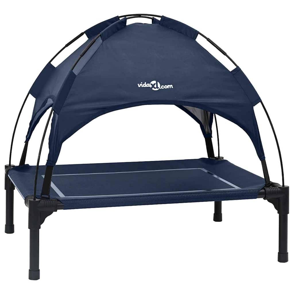 Vidaxl hondenbed marineblauw 63 x 49,5 x 60 cm staal