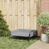 Vidaxl hondenbed lichtgrijs 85 x 85 x 33 cm staal