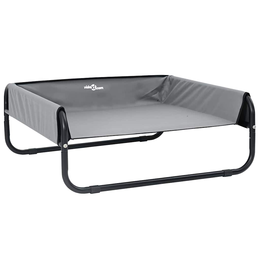 Vidaxl hondenbed lichtgrijs 85 x 85 x 33 cm staal