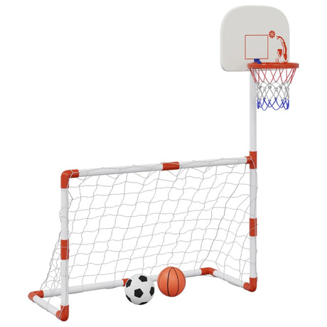 Vidaxx børne fodbold og basketball sæt med bolde 98x50x70 cm