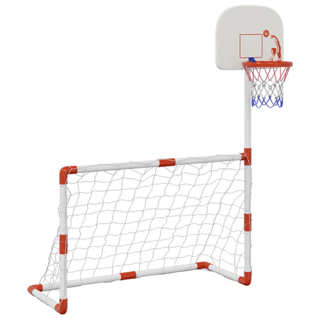 Vidaxx børne fodbold og basketball sæt med bolde 98x50x70 cm
