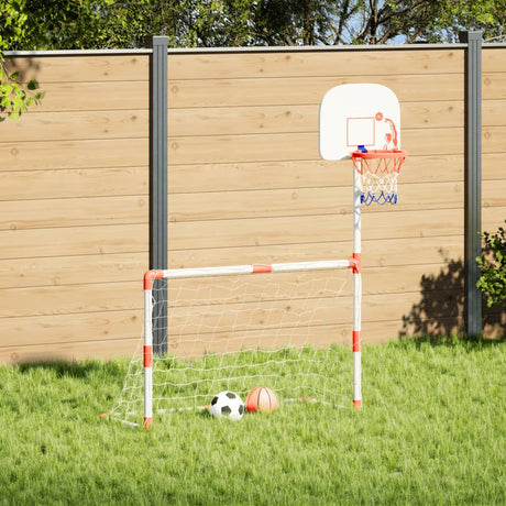 Vidaxx børne fodbold og basketball sæt med bolde 98x50x70 cm