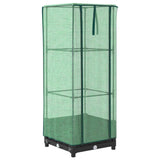 Vidaxx plantekasse hævet med drivhusdæksel 40x40x123 cm rattan look