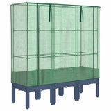 Vidaxx plantekasse hævet med drivhusdæksel 120x40x140 cm rattan look