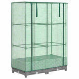 Vidaxx plantekasse hævet med drivhusdæksel 80x40x123 cm rattan look