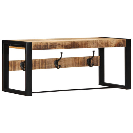Vidaxx knagerække 80x35x35 cm massivt groft mangotræ