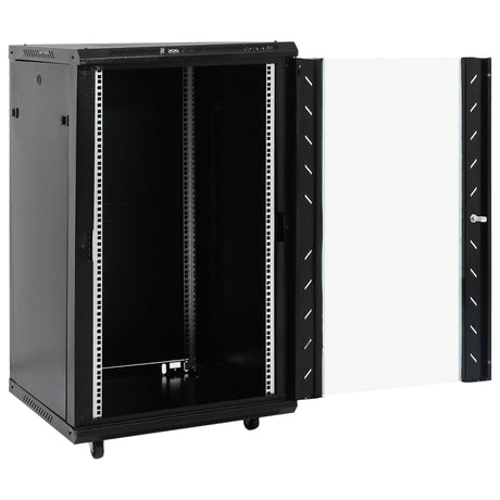 Vidaxxl netværksskab 18u 19 ip20 60x60x100 cm sort
