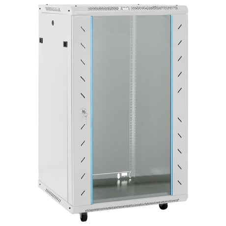 Vidaxxl netværksskab 18h 19 ip20 60x60x100 cm grå