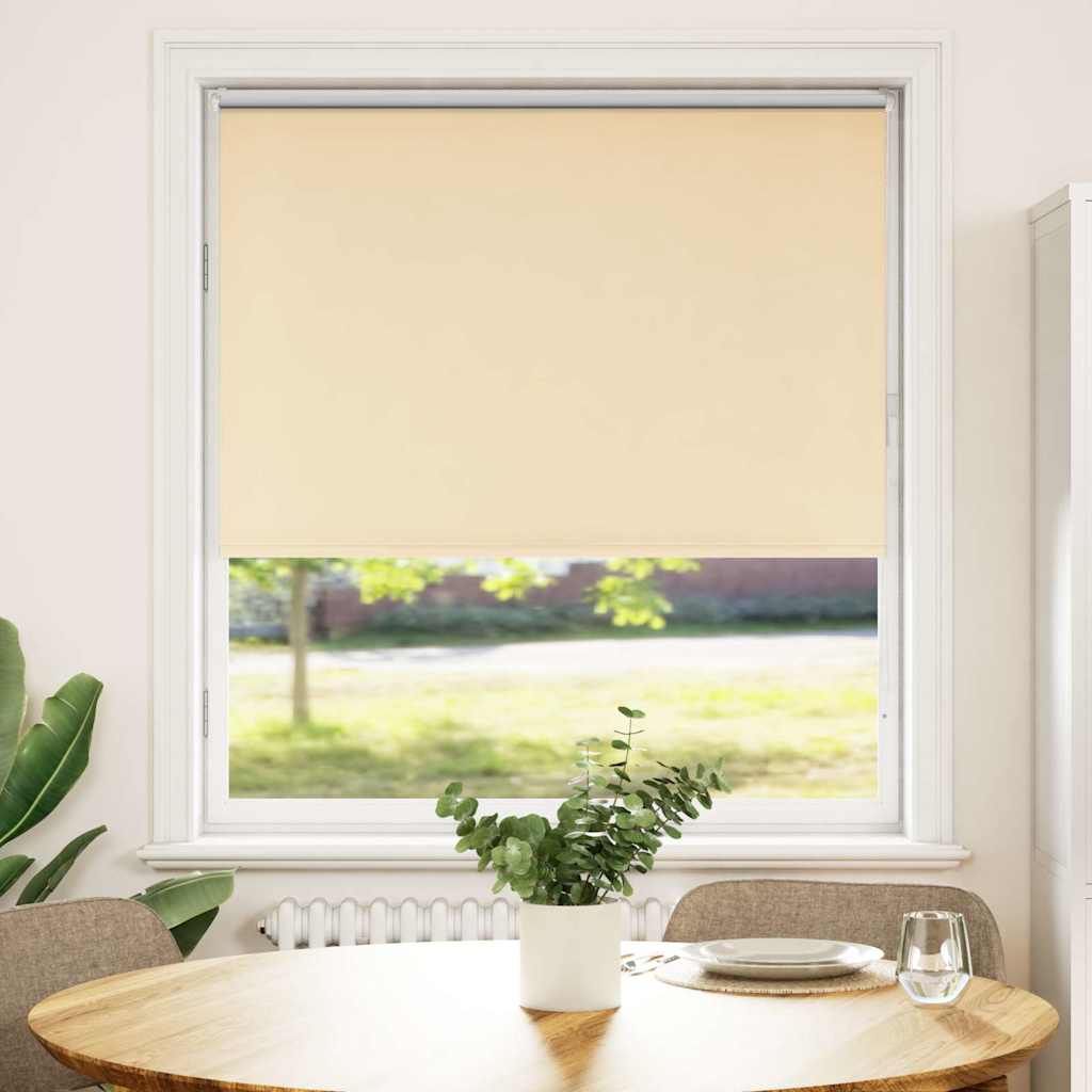 Vidaxl rolgordijn verduisterend 115x130 cm stofbreedte 110,7 cm beige