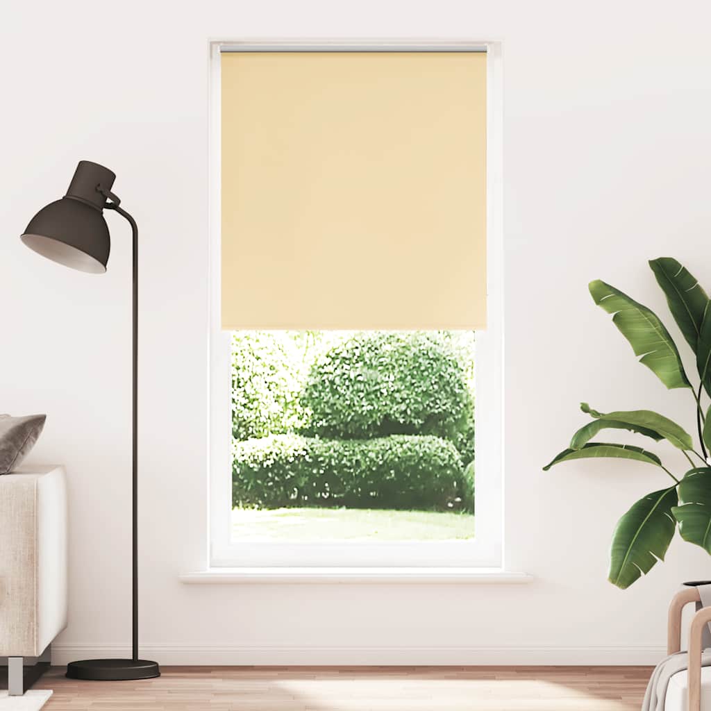 Vidaxl rolgordijn verduisterend 115x210 cm stofbreedte 110,7 cm beige
