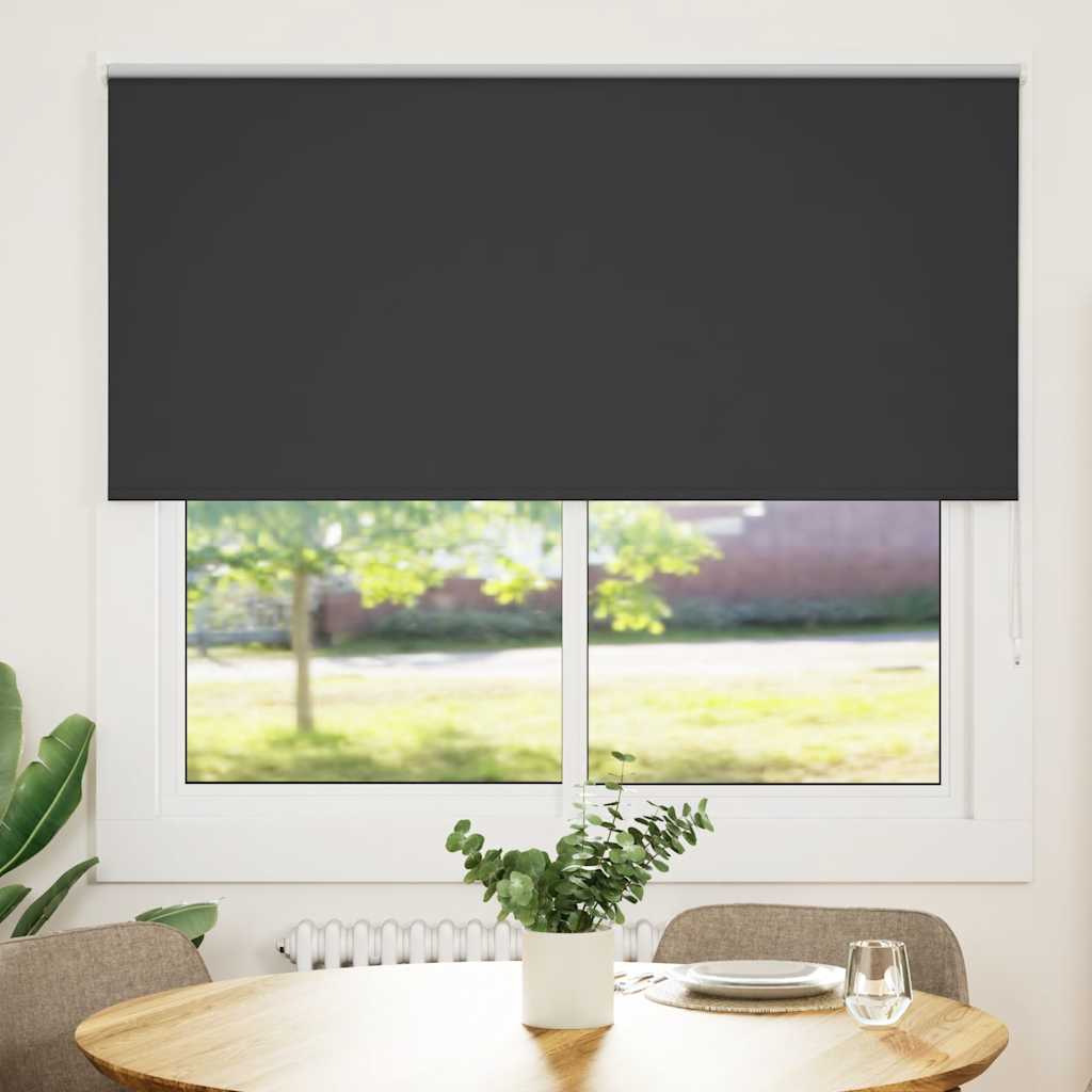 Vidaxl rolgordijn verduisterend 150x175 cm stofbreedte 146,6 cm zwart