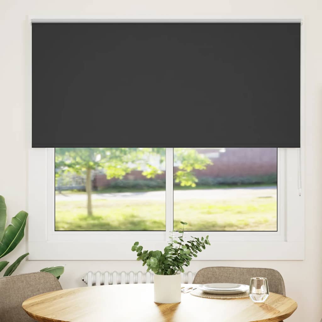 Vidaxl rolgordijn verduisterend 165x175 cm stofbreedte 161,6 cm zwart