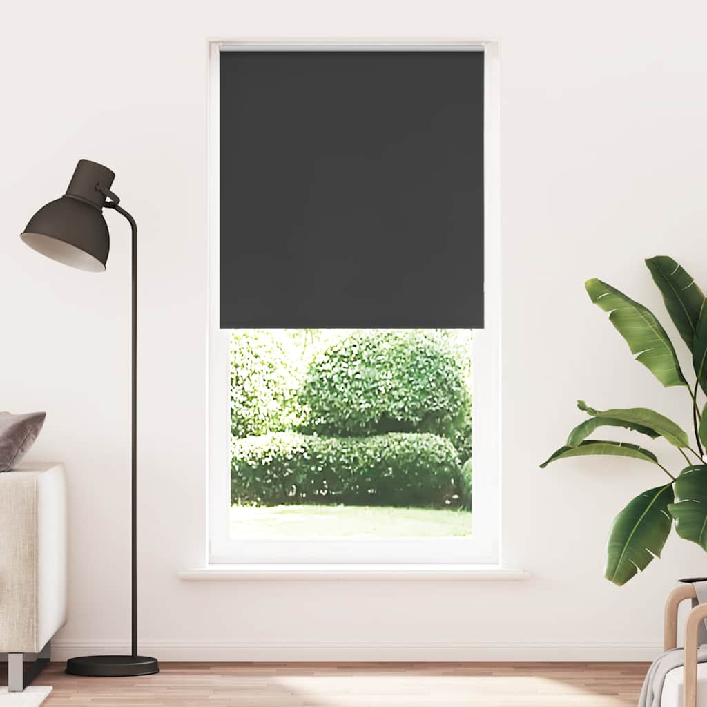 Vidaxl rolgordijn verduisterend 105x210 cm stofbreedte 100,7 cm zwart
