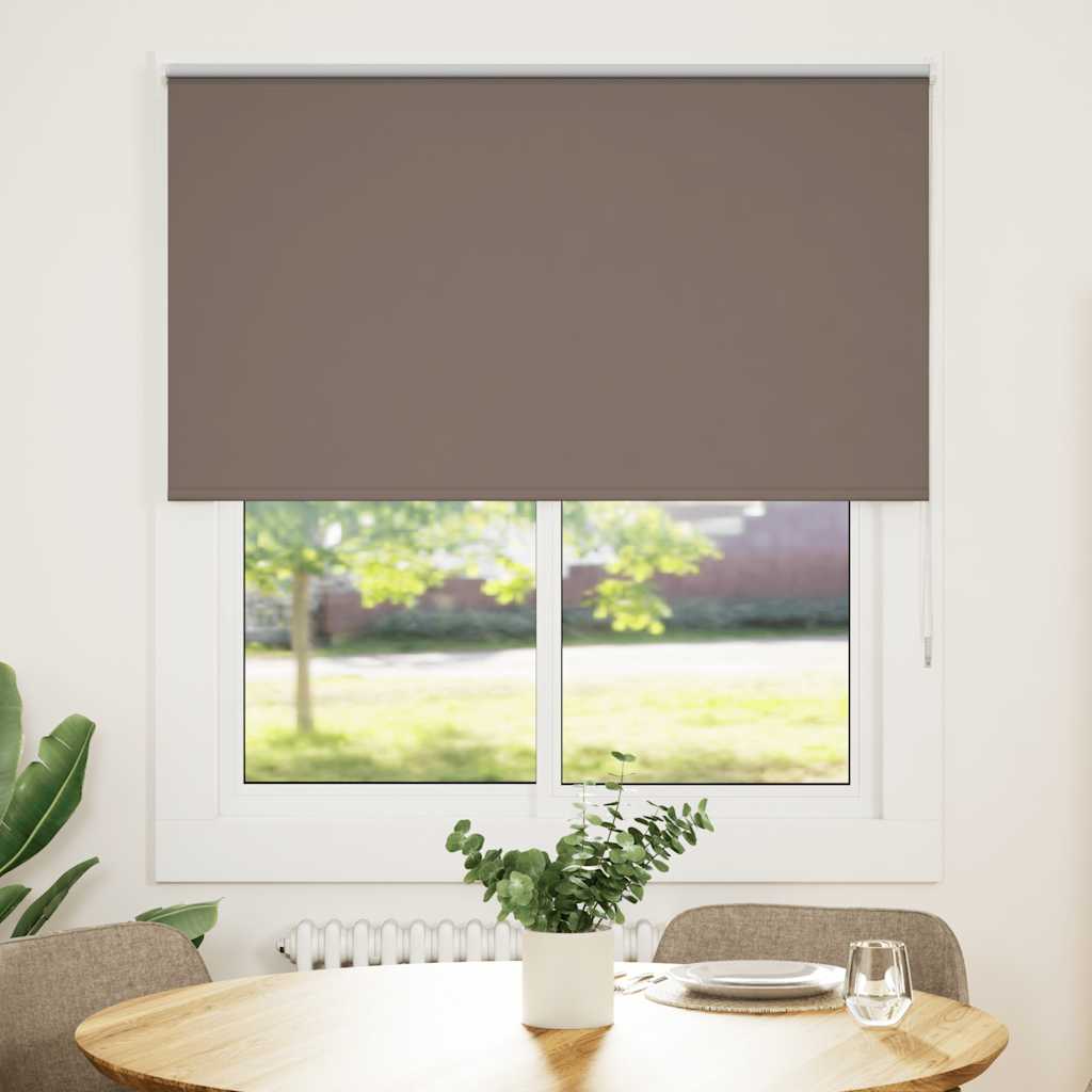 Vidaxl rolgordijn verduisterend koffie 120x130 cm stofbreedte 116,6 cm