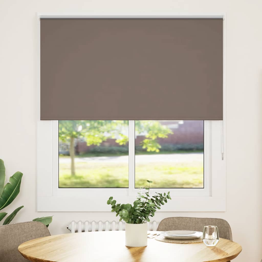Vidaxl rolgordijn verduisterend koffie 130x150 cm stofbreedte 126,6 cm