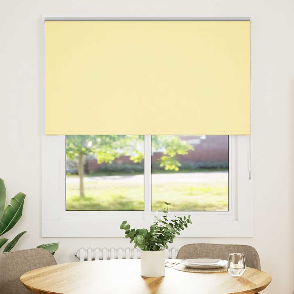 Vidaxx mørklægningsrullegardin 120x150 cm stofbredde 116,6 cm gul