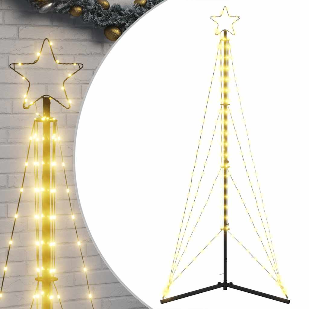Vidaxxl LED juletræ 363 LEDs varm hvid 182 cm