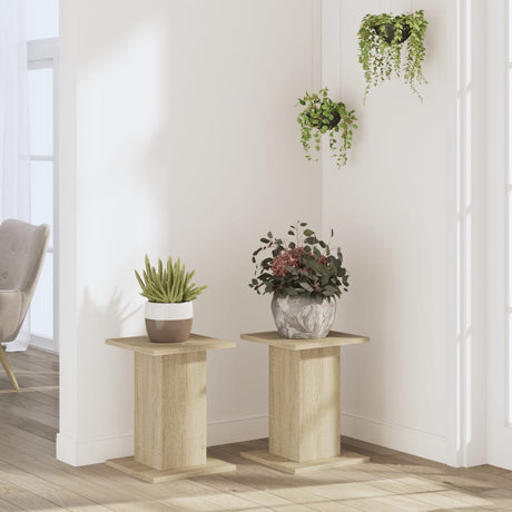 Vidaxx plantestativer 2 stk 30x30x40 cm konstrueret træ sonoma eg