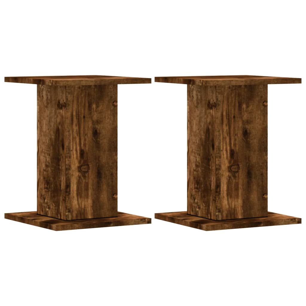 Vidaxx plantestativer 2 stk 30x30x40 cm forarbejdet træ røget eg