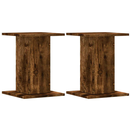 Vidaxx plantestativer 2 stk 30x30x40 cm forarbejdet træ røget eg