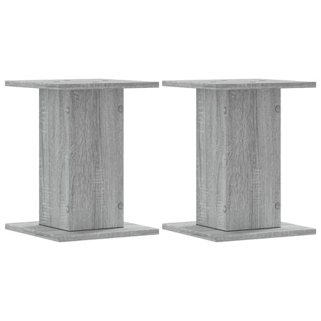 VidaXL plantestativer 2 stk 30x30x40 cm konstrueret træ grå sonoma