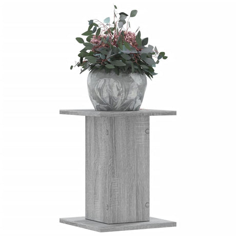 VidaXL plantestativer 2 stk 30x30x40 cm konstrueret træ grå sonoma