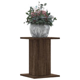 Vidaxl plantenstandaards 2 st 30x30x40 cm bewerkt hout bruin eiken