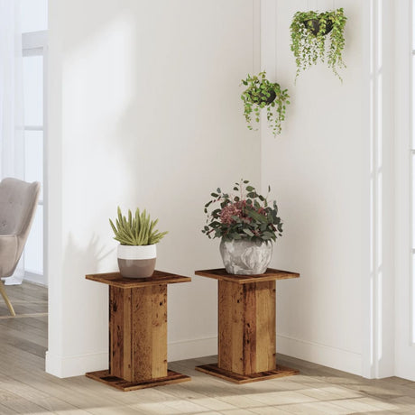Vidaxx plantestativer 2 stk 30x30x40 cm behandlet træ, gammelt træfarvet