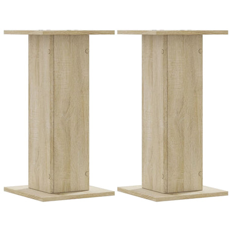 Vidaxxl plantestativer 2 stk 30x30x60 cm konstrueret træ sonoma eg