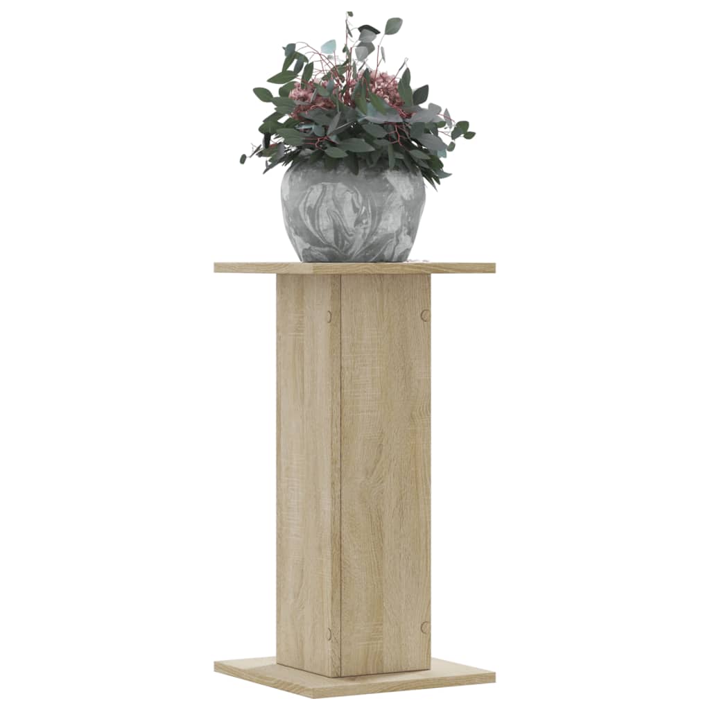 Vidaxxl plantestativer 2 stk 30x30x60 cm konstrueret træ sonoma eg