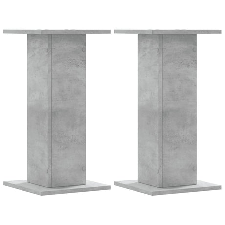 Vidaxx plantestativer 2 stk 30x30x60 cm konstrueret træ betongrå
