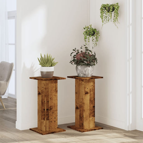 Vidaxx plantestativer 2 stk 30x30x60 cm behandlet træ, gammelt træfarvet