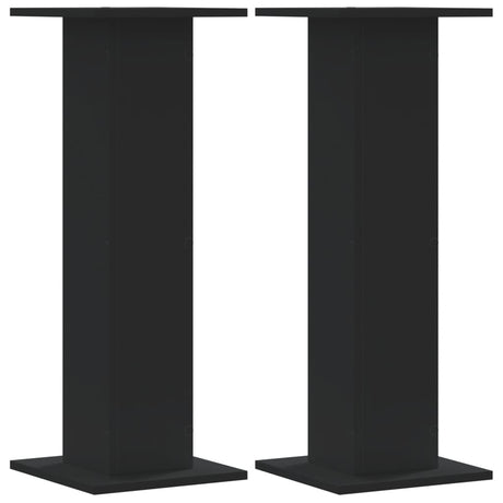VidaXL plantestativer 2 stk 30x30x80 cm forarbejdet træ sort