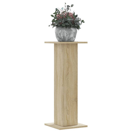 VidaXL plantestativer 2 stk 30x30x80 cm konstrueret træ sonoma eg