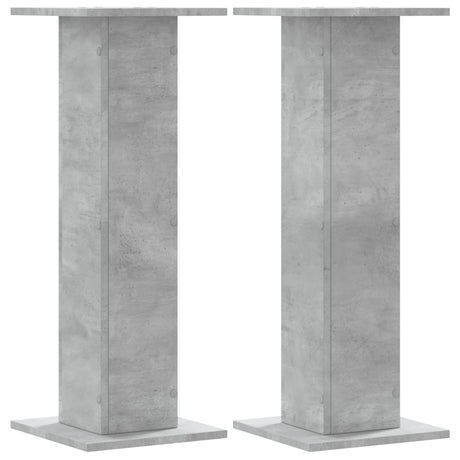 Vidaxx plantestativer 2 stk 30x30x80 cm konstrueret træ betongrå