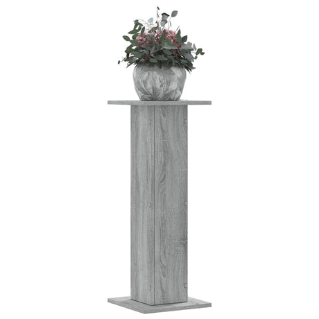 Vidaxxl plantestativer 2 stk 30x30x80 cm konstrueret træ grå sonoma