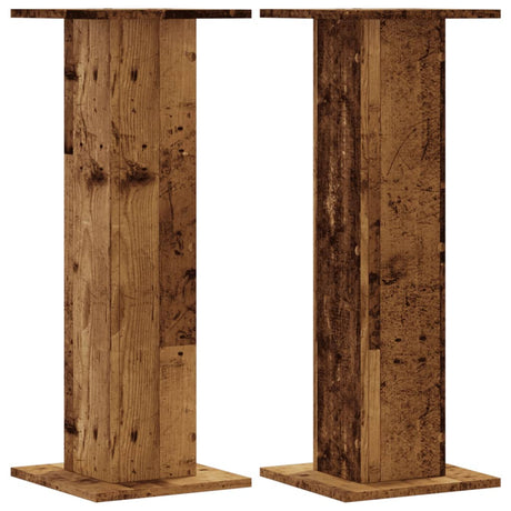 Vidaxx plantestativer 2 stk 30x30x80 cm behandlet træ, gammelt træfarvet