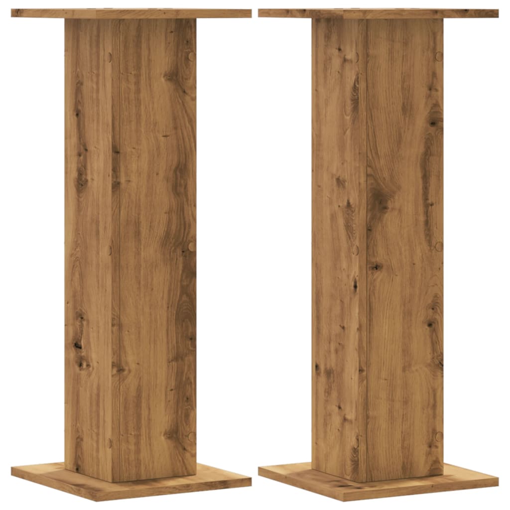 Vidaxx plantestativer 2 stk 30x30x80 cm træ håndværks eg
