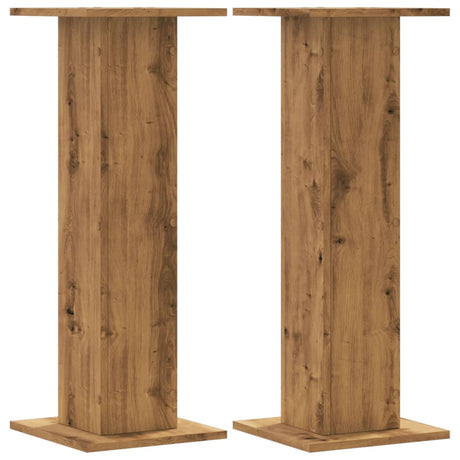 Vidaxx plantestativer 2 stk 30x30x80 cm træ håndværks eg
