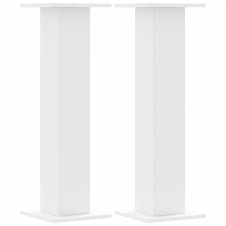 Vidaxx plantestativer 2 stk 30x30x95 cm konstrueret træ hvid