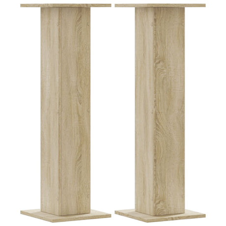 Vidaxx plantestativer 2 stk 30x30x95 cm konstrueret træ sonoma eg