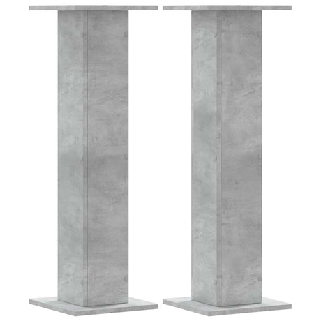 Vidaxx plantestativer 2 stk 30x30x95 cm konstrueret træ betongrå