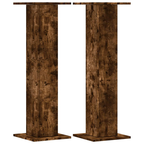 Vidaxx plantestativer 2 stk 30x30x95 cm forarbejdet træ røget eg