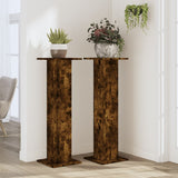 Vidaxx plantestativer 2 stk 30x30x95 cm forarbejdet træ røget eg