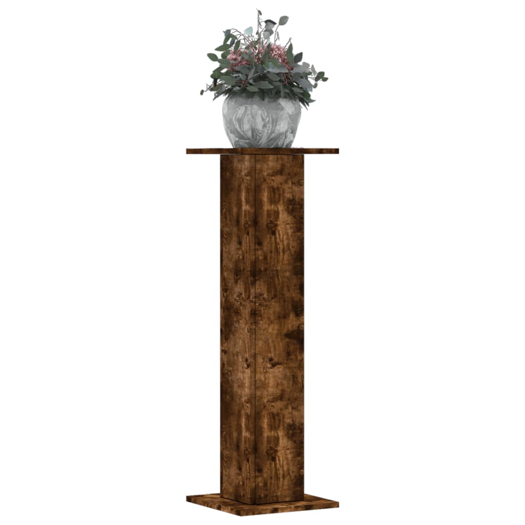 Vidaxx plantestativer 2 stk 30x30x95 cm forarbejdet træ røget eg