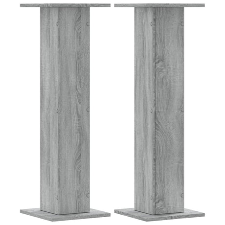 Vidaxx plantestativer 2 stk 30x30x95 cm konstrueret træ grå sonoma