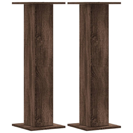 Vidaxx plantestativer 2 stk 30x30x95 cm konstrueret træ brun eg