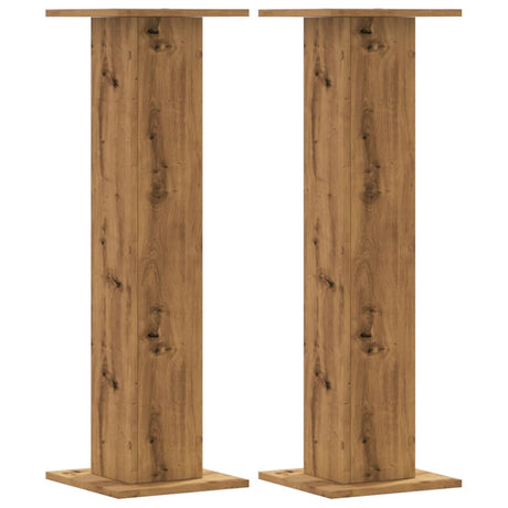 VidaXL plantestativer 2 stk 30x30x95 cm træ håndværks eg
