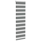 VidaXL zebra rullegardin 45x100 cm stofbredde 40,9 cm mørkegrå