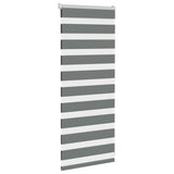 VidaXL zebra rullegardin 60x100 cm stofbredde mørkegrå 55,9 cm